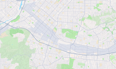 La Puente California map