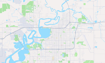 Lake Charles Louisiana map