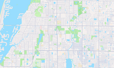 Naklejka premium Largo Florida map