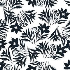 Seamless pattern from bouquet cute floral Traditional ornament yellow floral pattern,Abstract seamless simple floral pattern. Flower pattern. Spring pattern. used for textile, wallpaper, card   © BALEE