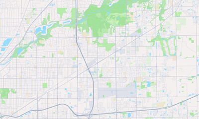 Fototapeta premium Lawrence Indiana map