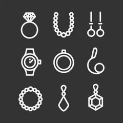 Ornaments Elements Icon New Design Black And White