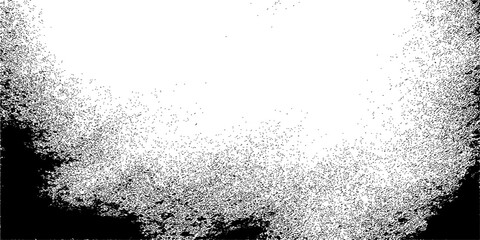 Naklejka premium Abstract black and white background with a grunge texture of frozen winter frost and macro ice bubbles on a cold nature surface