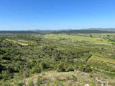 Fertile karst valleys and agricultural fields around Knin and the Croatian Dalmatian hinterland, Croatia - Kr&scaron;ke doline i poljoprivredna polja u okolici Knina i hrvatskom dalmatinskom zaleđu, Hrvatska
