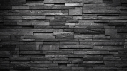 deep black brick wall with a subtle grainy texture and low contrast. The wide format design is clean and elegant, offering a professional backdrop for luxury branding. Soft diffused light evenly 