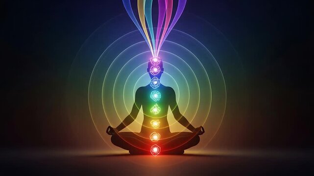 Chakra Meditation Energy Flow Spiritual Healing Balance  Enlightenment.