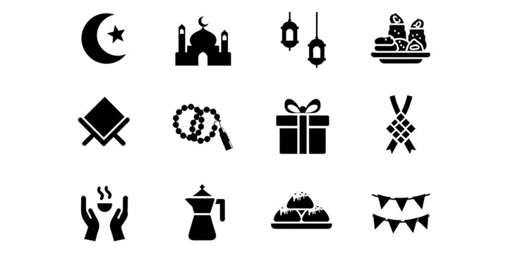 set of religious symbols