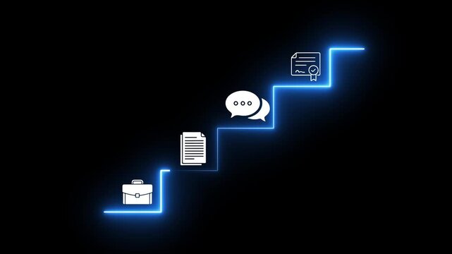 Businesswoman working on virtual screen animation. Online documentation database, IT consultant being set up Virtual Document Management System with a laptop, document icon symbol