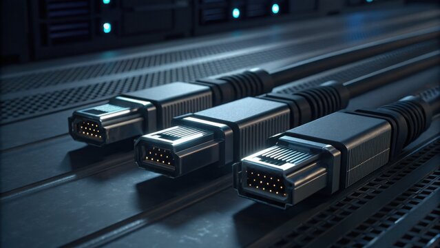 Quantum Connector Module Fib Standard V2 View with Three Connectors