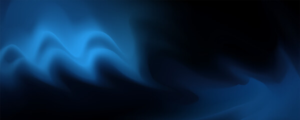 Obraz premium dark blue gradient, abstract grain texture, moody abstract background, elegant digital noise, flowing color transitions, dramatic abstract art, cinematic gradient backdrop, deep navy tones, luminous