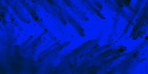 Modern design with grunge black distressed holiday paper background. black and blue smoke aquarelle smudge illustration smooth light colors blue glow. Beautiful stylist modern blue painting vector ill