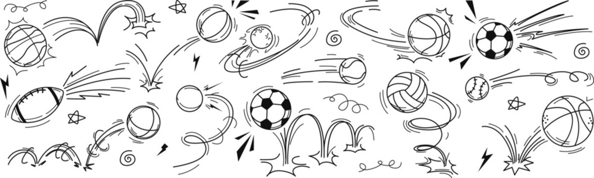 Black and white line art doodles for coloring book pages vector