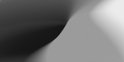 luxury gradient background with a full spectrum of grayscale colors, ranging from bright white, neutral gray, to deep black (shadows), with the most prominent grain texture and elegant folded line © maskam