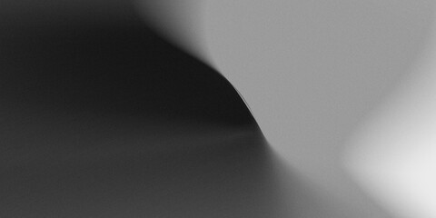 luxury gradient background with a full spectrum of grayscale colors, ranging from bright white, neutral gray, to deep black (shadows), with the most prominent grain texture and elegant folded line © maskam