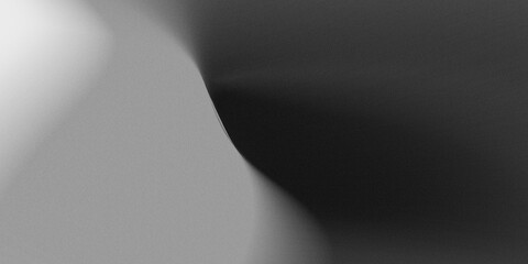 luxury gradient background with a full spectrum of grayscale colors, ranging from bright white, neutral gray, to deep black (shadows), with the most prominent grain texture and elegant folded line © maskam