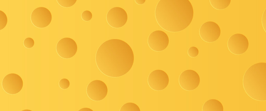 seamless vector background of cheese. cheese pattern. yellow background.