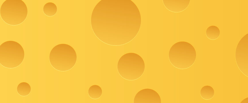 seamless vector background of cheese. cheese pattern. yellow background.
