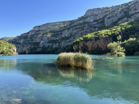 Krka River Canyon near Roski slap Waterfall (Krka National Park, Croatia) - Kanjon rijeke Krke kod Ro&scaron;kog slapa (Nacionalni park Krka, Hrvatska)