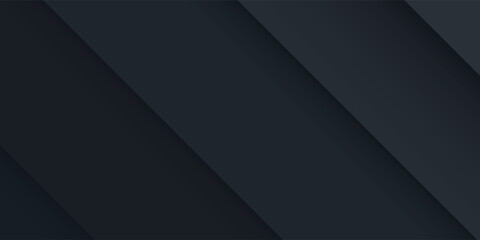 Dark neutral background for wide banner. Abstract Illustration. Luxurious black line background