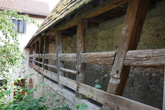Historischer Mauergang in Waiblingen an der Stadtmauer