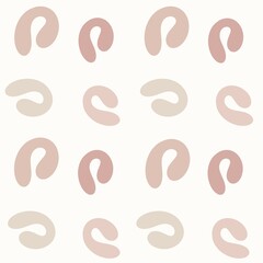 Obraz premium Minimal Modern Organic Abstract Pattern in Neutral Earth Tones – Contemporary Boho Background