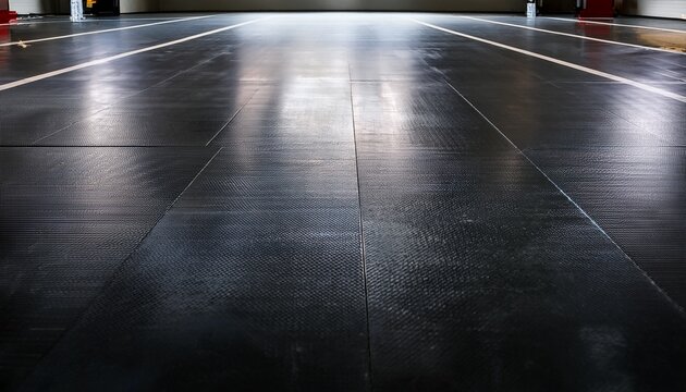 flawless polished garage floor with a durable stain resistant surface