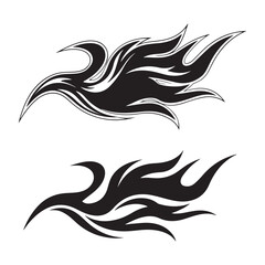 Naklejka premium tribal tattoo design with wings