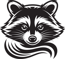 raccoon dog face illustration