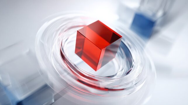 3D Red Dot Motion Graphic
