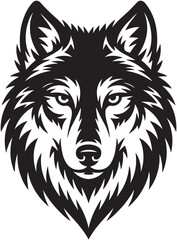 Fototapeta premium Wolf head illustration