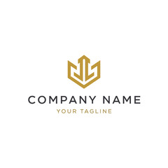 Fototapeta premium Luxury Gold Logo Design Template.
