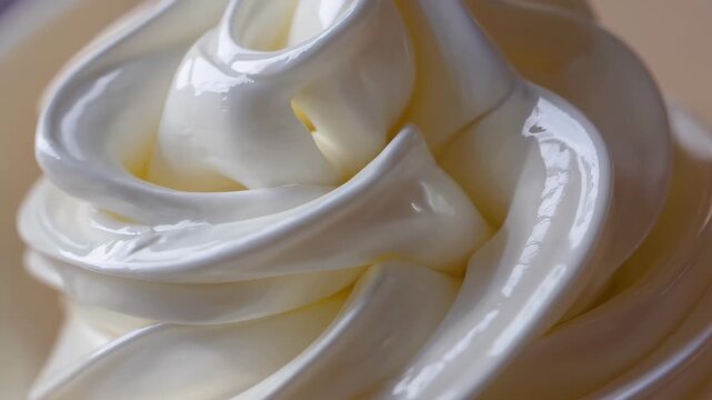 Whipped Cream Peaks Macro White Soft Dessert Texture
