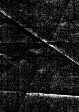 Large vector dark creased paper texture with a transparent background