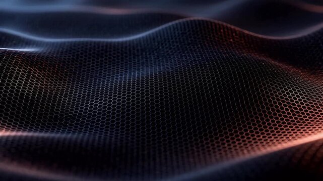 Abstract hexagonal wave pattern