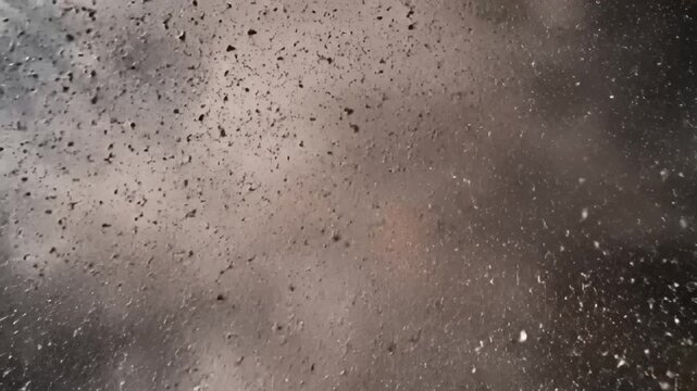 explosion cloud dust particles abstract background