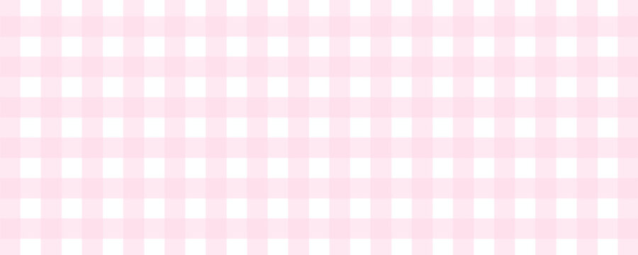 Geometric pink plaid print in pastel tones, vector background