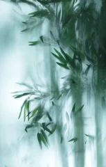 Fotobehang Bamboe Foliage abstract blur background of leaves  © bluehand