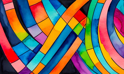 Bright multicolor background with colorful abstract pattern