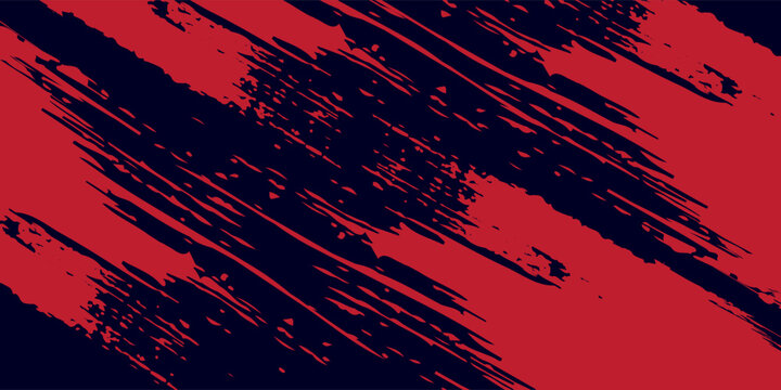 red vector layout with flat lines on backround blue. Decorative shining illustration with lines on abstract template.