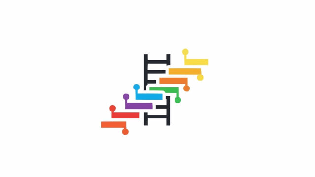 Colorful Staircase with Rainbow Steps.