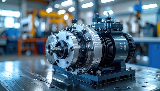 A high-resolution photograph of FlyPro Firefly electric pump components, showcasing a clean, functional design for advanced water management systems.
