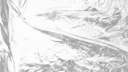 Fototapeta premium Plastic wrap texture overlay effect on black background. Shrink wrapped plastic sleeve for cover