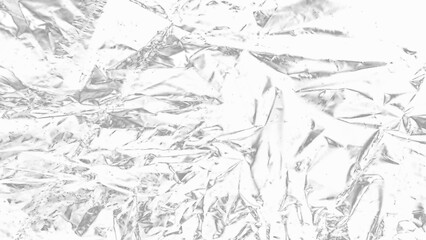 Plastic wrap texture overlay effect on black background. Shrink wrapped plastic sleeve for cover