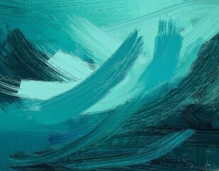 abstract teal brush stroke background artistic design concept