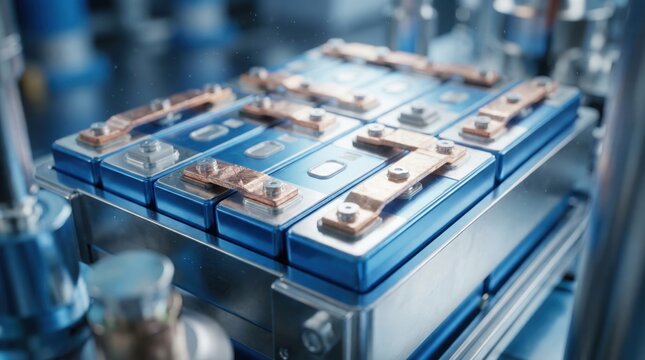 Extreme Macro of Prismatic Battery Cells and Busbar Terminals in High Density Energy Storage Module