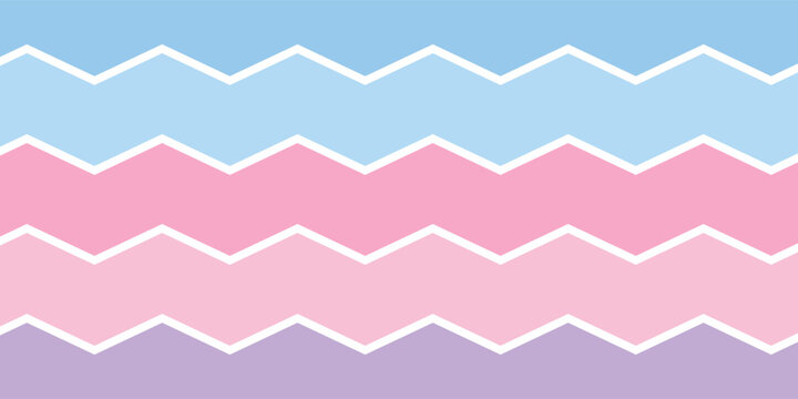 colorful zig zag papercut background design