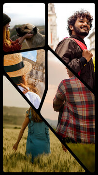 Vertical Split Screens 5 Frames 07
