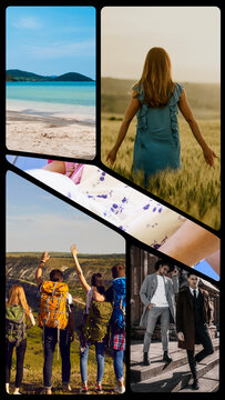 Vertical Split Screens 5 Frames 02
