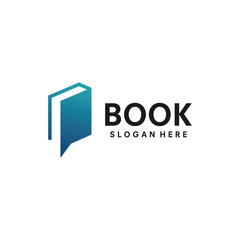 Book logo design template illustration vector