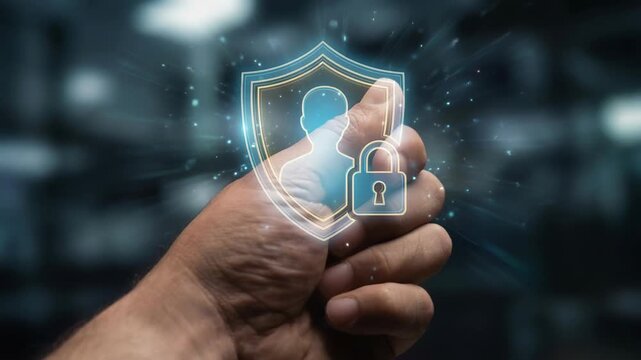 Digital privacy personal data protection cybersecurity awareness prevent spyware attack risks hand in connected world safeguarding sensitive information against cyber threats and unauthorized access